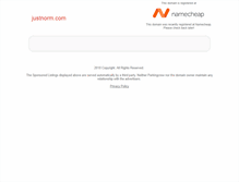 Tablet Screenshot of justnorm.com
